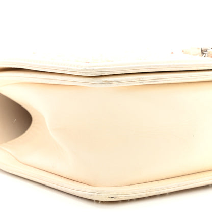 Chanel Lambskin Sequin Embroidered Small Boy Flap White Multicolor 9 of 12