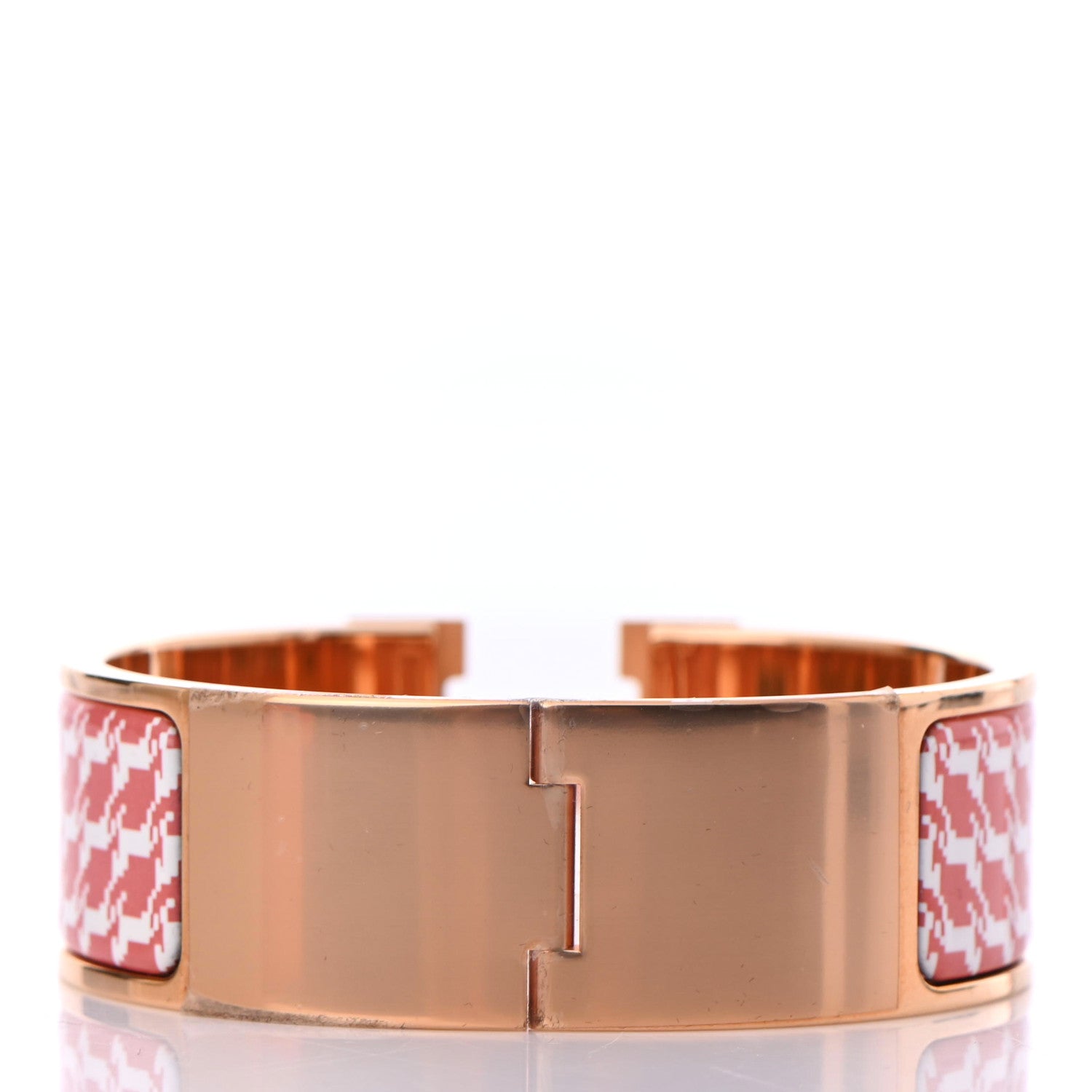 Hermes Enamel Cheval Pixel Wide Clic Clac H Bracelet L Terre Orange 2 of 3
