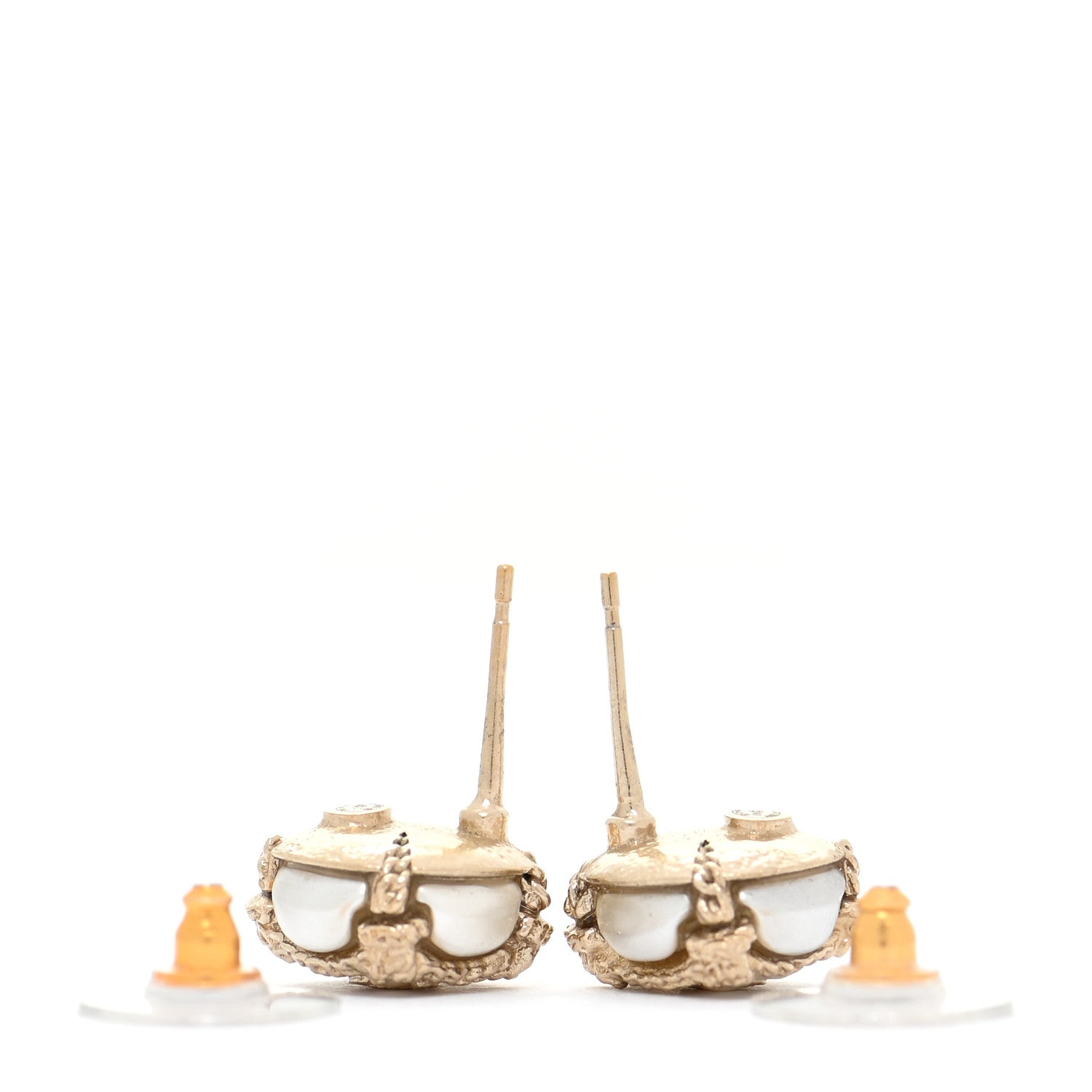 Chanel Pearl CC Round Earrings 3 of 5
