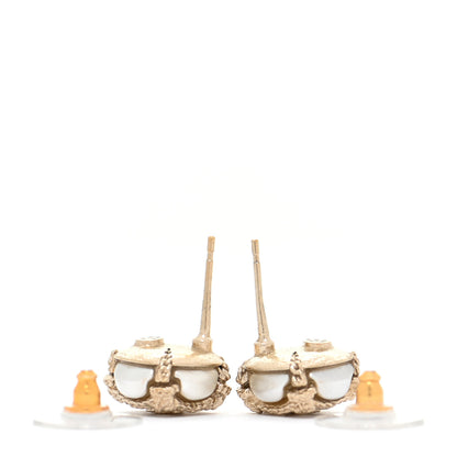 Chanel Pearl CC Round Earrings 3 of 5