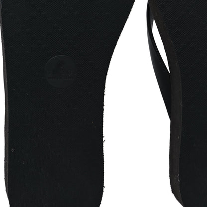 Gucci Rubber Chevron Womens GG Thong Sandals 39 Black 9 of 9