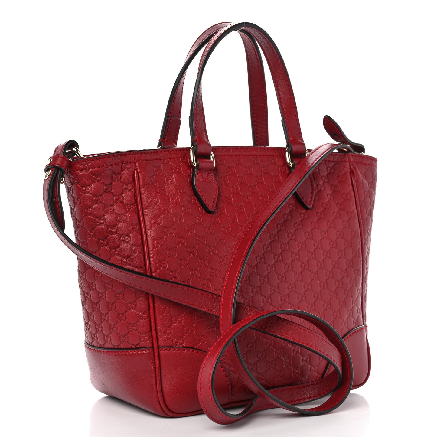 Microguccissima Small Bree Tote Red