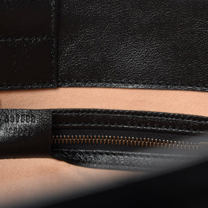 Gucci Azalea Calfskin Matelasse Diagonal GG Marmont Tote Bag Black 9 of 10