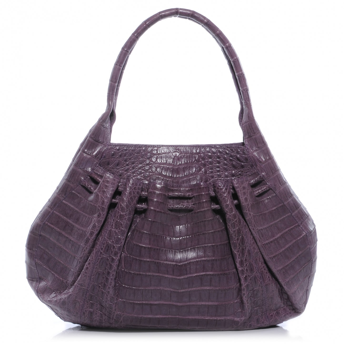 Crocodile Satchel Purple