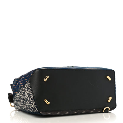 Loewe X SPIRITED AWAY Embroidered Denim Calfskin Puzzle Bag Blue Multicolor 4 of 9