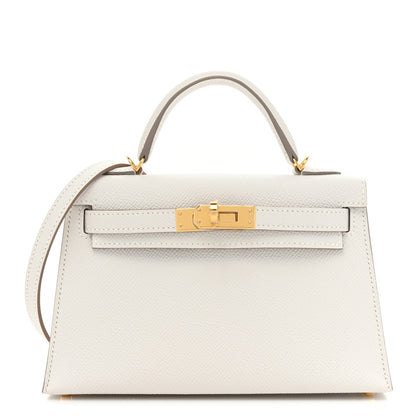 Hermes Epsom Mini Kelly Sellier 20 Gris Pale 1 of 8