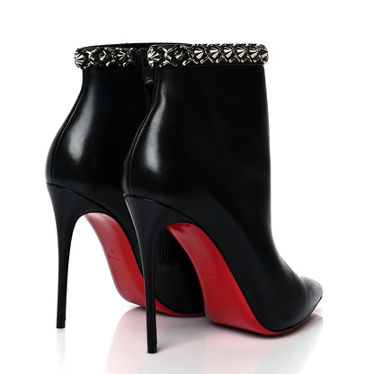 Christian Louboutin Calfskin Chain 100 Booty 39 Black 4 of 9