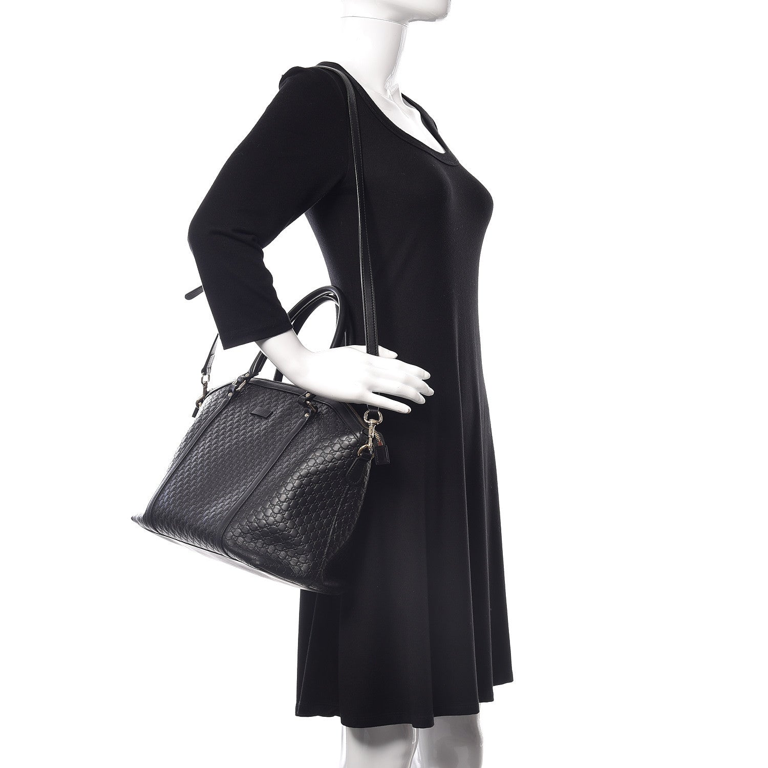 Gucci Soft Microguccissima Dome Satchel Black 2 of 12