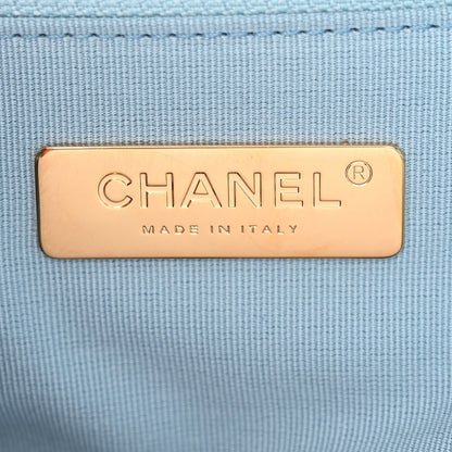Chanel Ombre Denim Quilted Large Chanel 19 Flap Light Blue 6 of 11