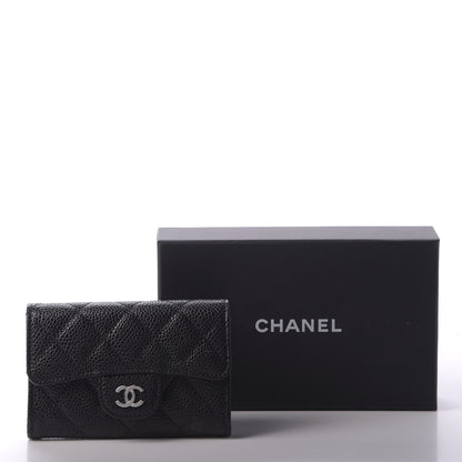Chanel Caviar Quilted Flap Card Holder Black 9 of 9