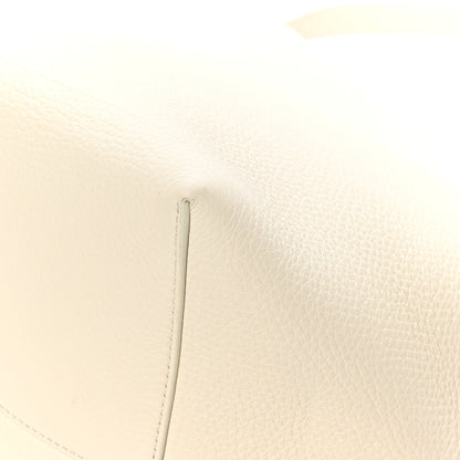 The Row Grained Calfskin Large N/S Park Tote Ivory 9 of 12