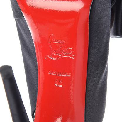 Christian Louboutin Crepe Satin Vendome Sling 120 Pumps 42 Black 10 of 17