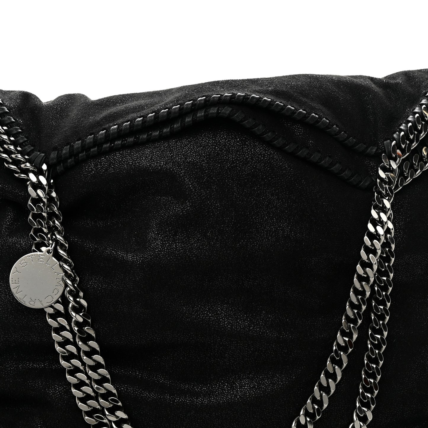 Shaggy Deer Falabella Fold Over Tote Black