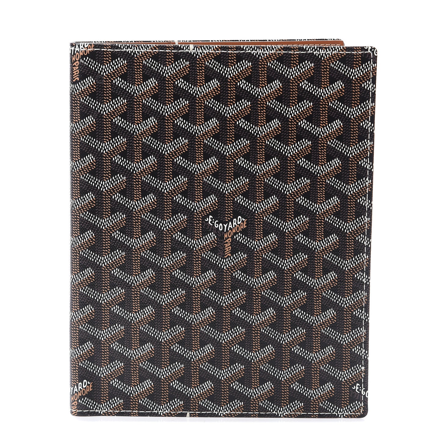 Goyardine Agenda Cover Black Gold