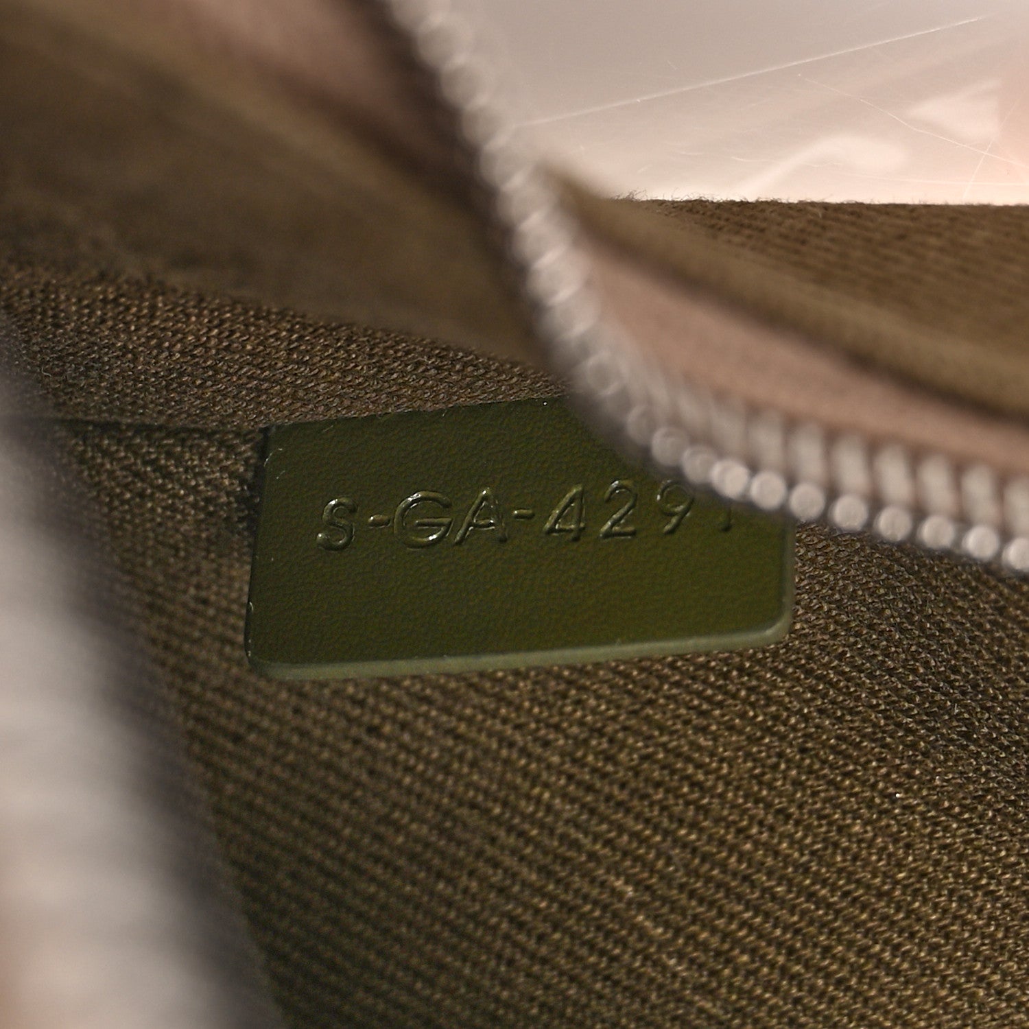 Celine Cotton Gabardine Medium Ava Trekking Shoulder Bag Khaki 8 of 11