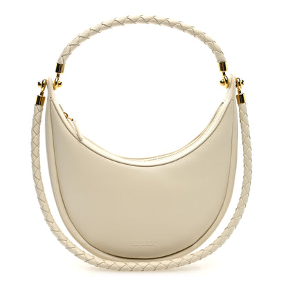 Bottega Veneta Smooth Calfskin Hula Hoop Shoulder Bag Sea Salt 1 of 10