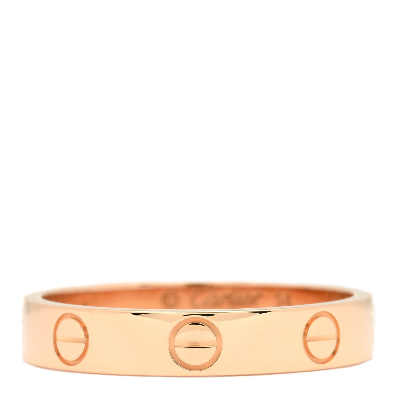Cartier 18K Pink Gold 3.5mm LOVE Wedding Band Ring 54 7 1 of 5