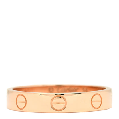 Cartier 18K Pink Gold 3.5mm LOVE Wedding Band Ring 54 7 1 of 5