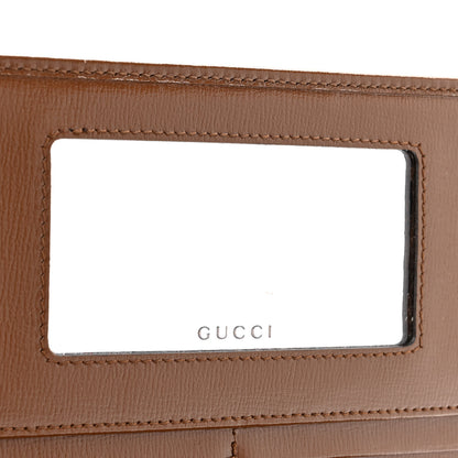 Gucci GG Supreme Monogram Azalea Calfskin Horsebit 1955 Wrist Wallet Beige Ebony Brown Sugar 9 of 10