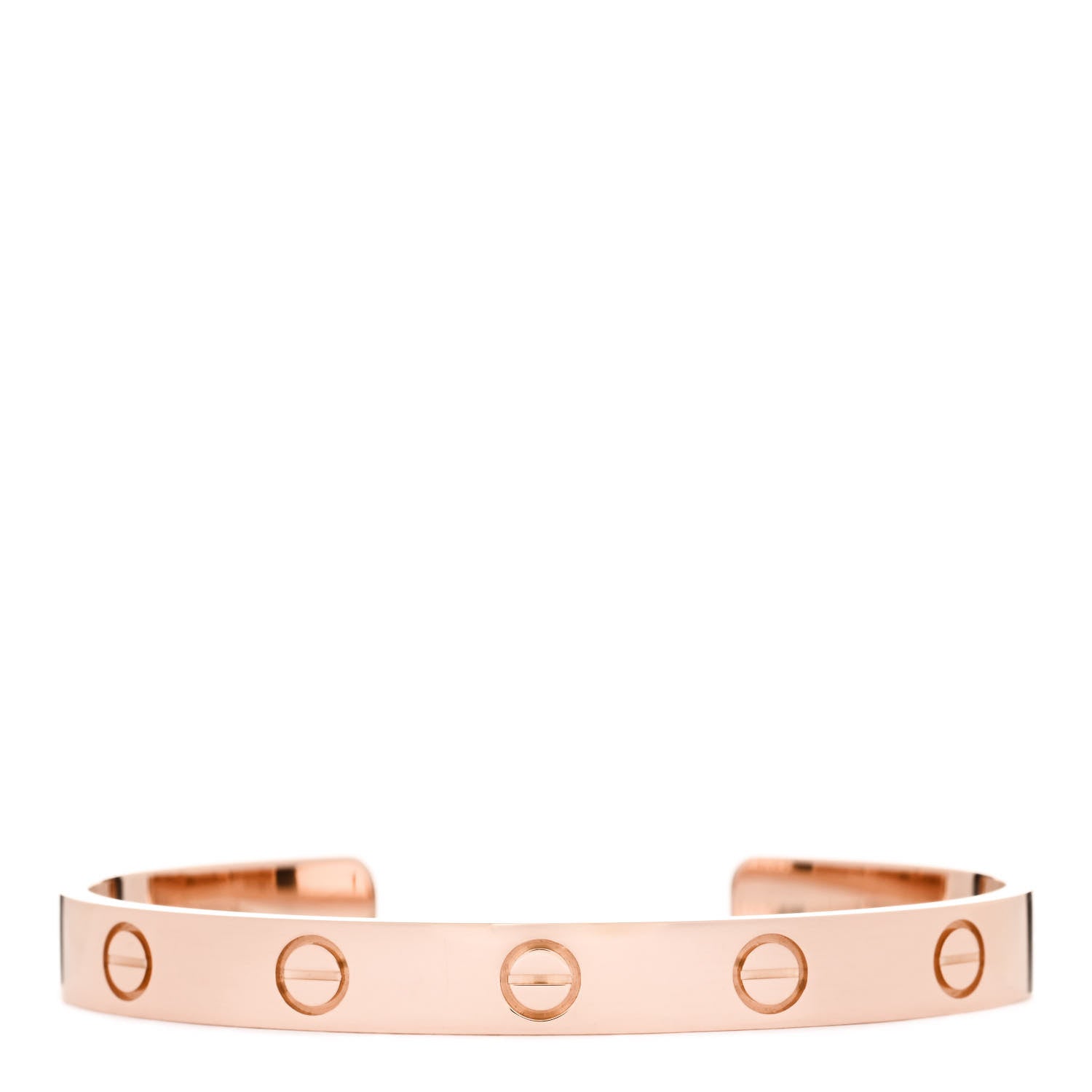 Cartier 18K Pink Gold LOVE Cuff Bracelet 16 1 of 3