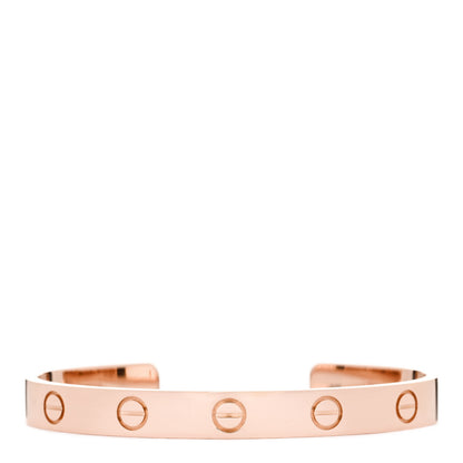 Cartier 18K Pink Gold LOVE Cuff Bracelet 16 1 of 3