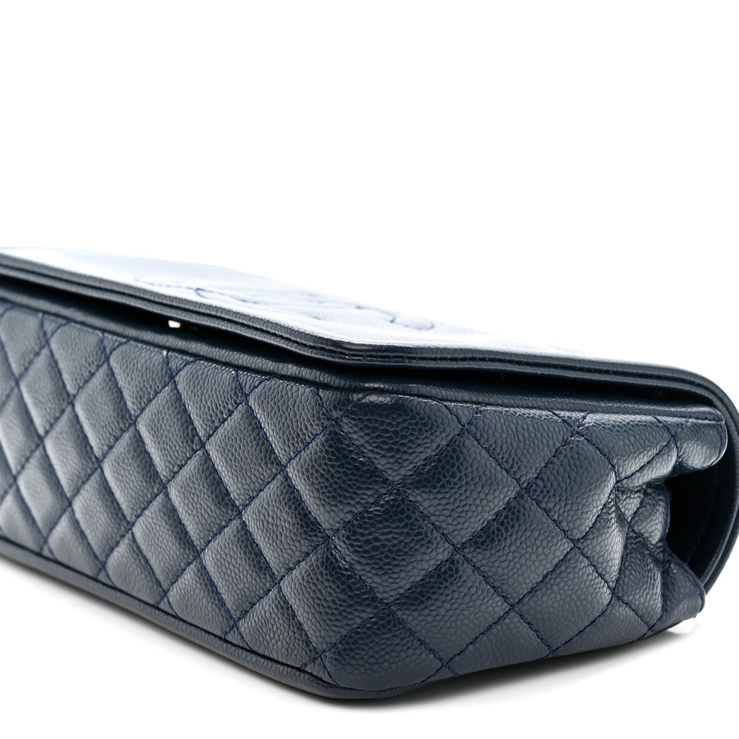 Chanel Caviar Medium Timeless CC Flap Navy Blue 10 of 11