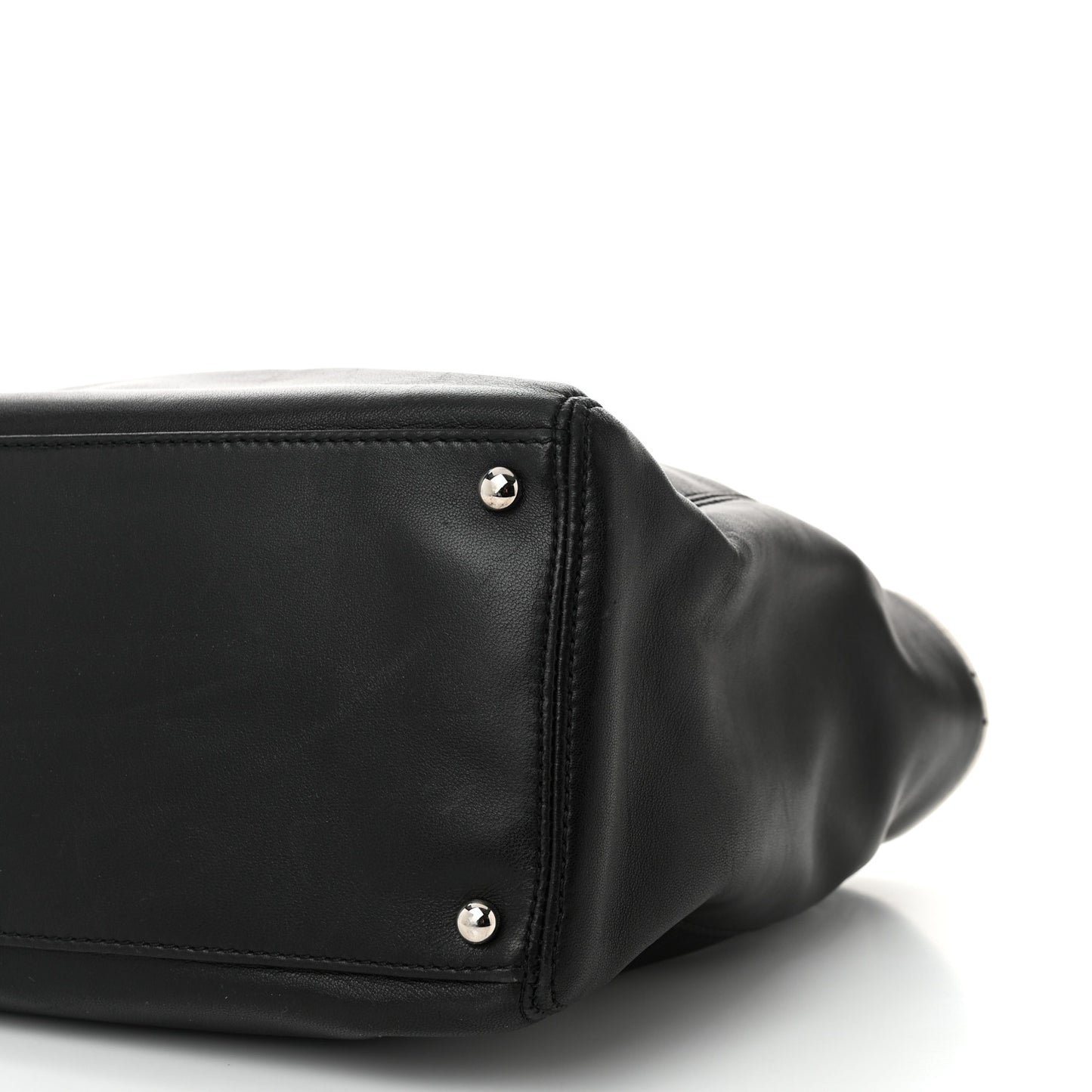 Lambskin Executive Cerf Shopper Tote Black