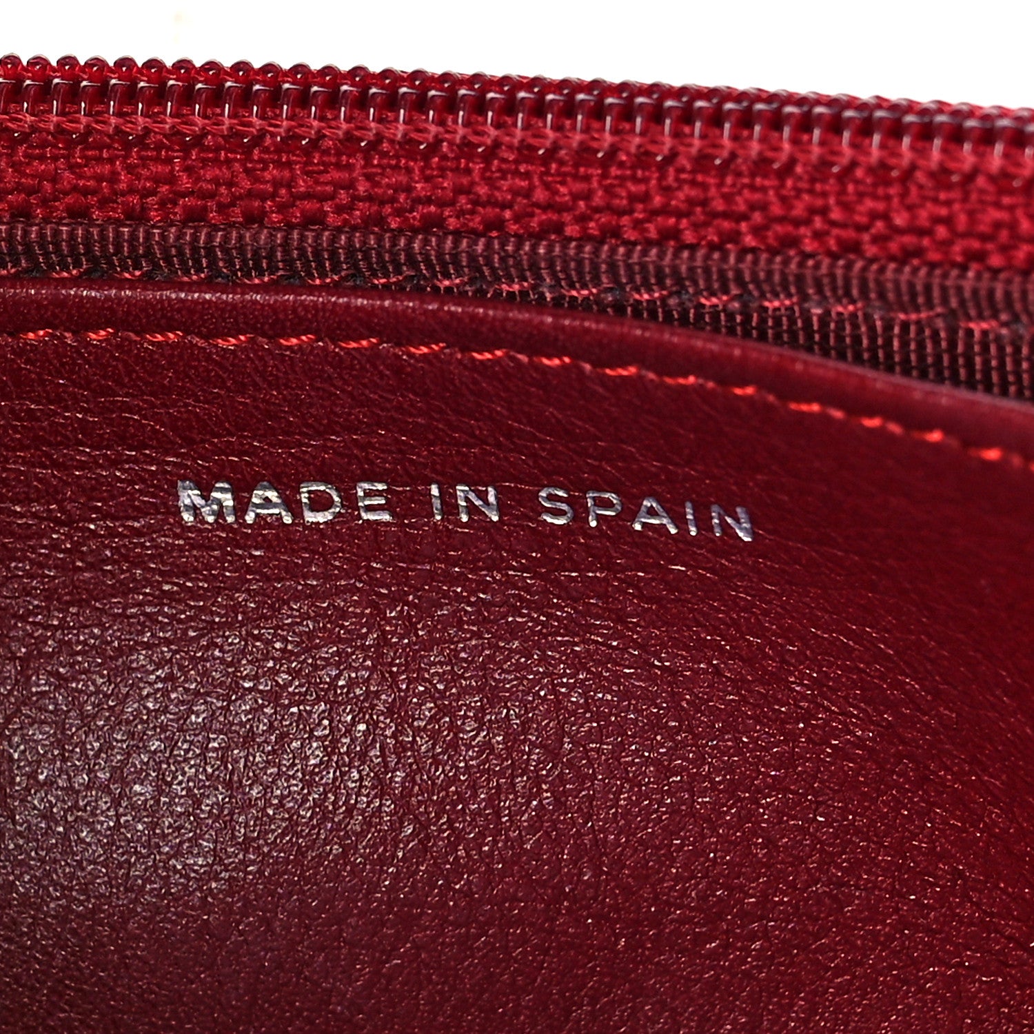 Chanel Patent Quilted Wallet On Chain WOC Red 7 of 12