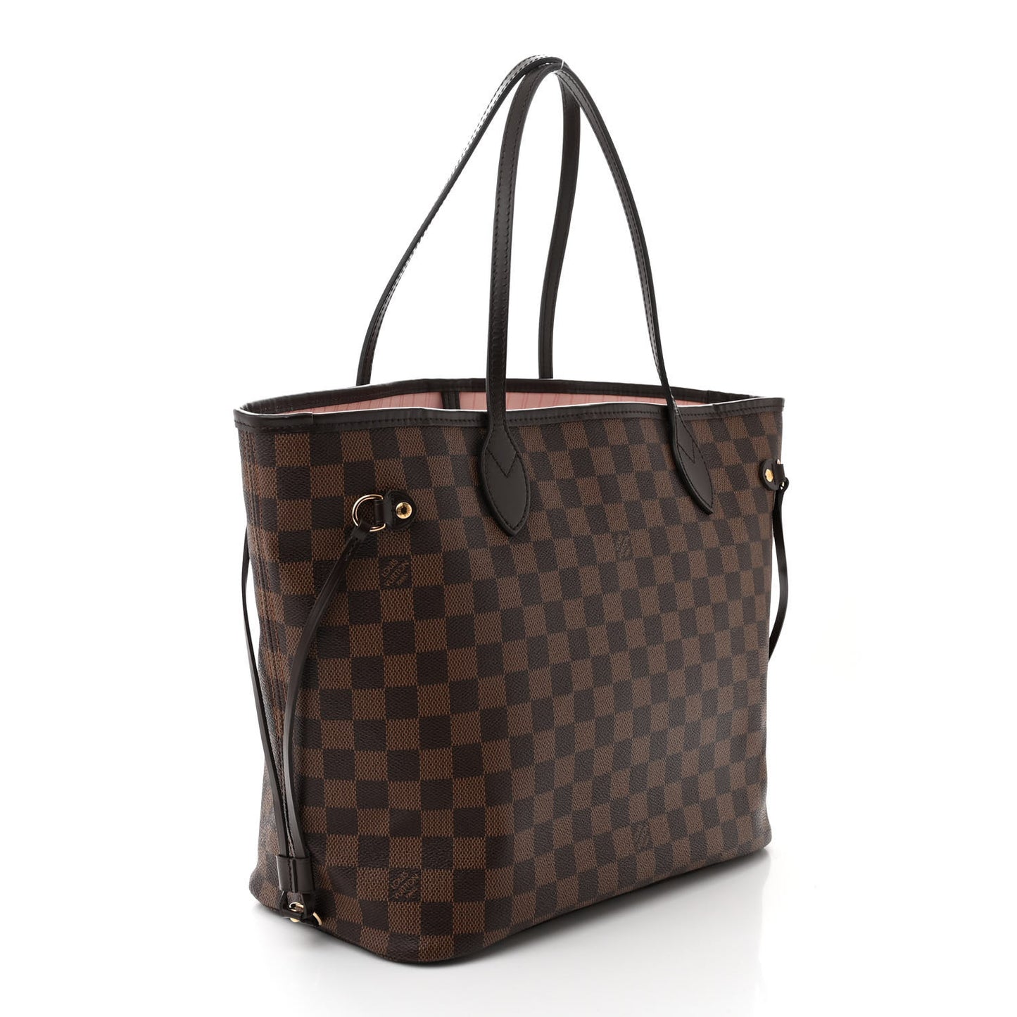 Damier Ebene Neo Neverfull MM Rose Ballerine