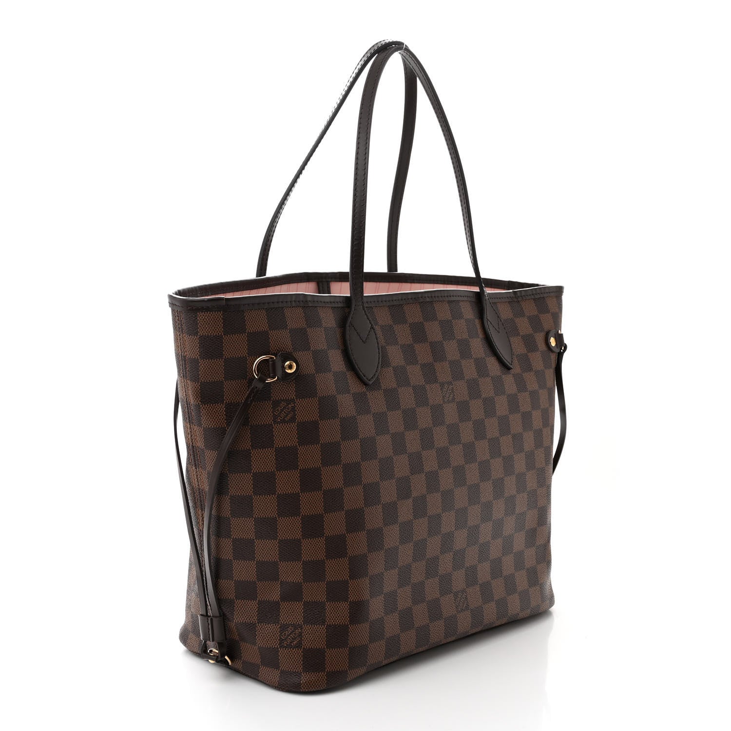Louis Vuitton Damier Ebene Neo Neverfull MM Rose Ballerine 3 of 11