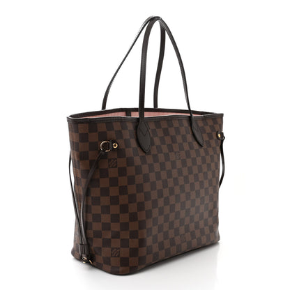 Louis Vuitton Damier Ebene Neo Neverfull MM Rose Ballerine 3 of 11
