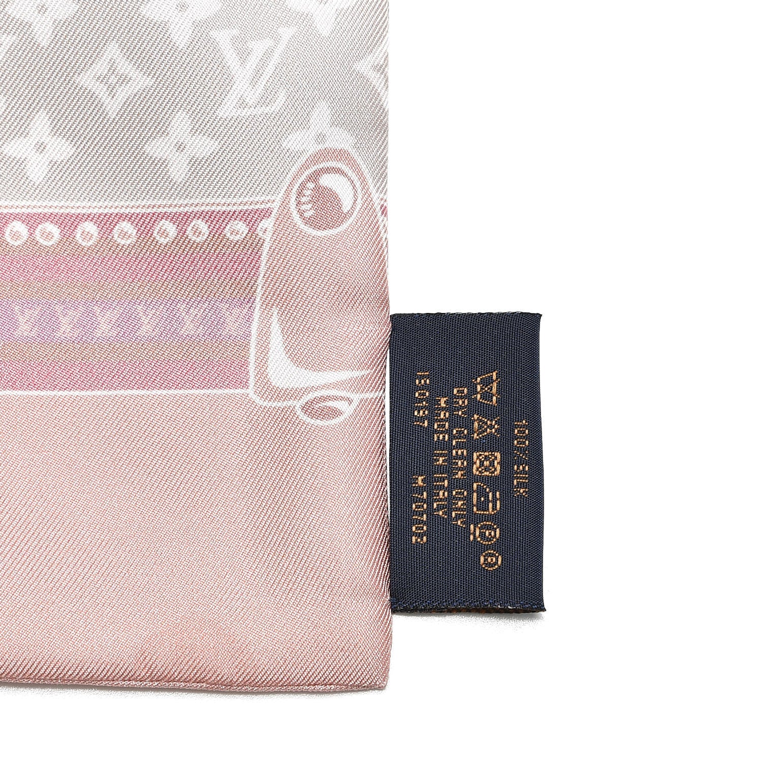 Louis Vuitton Silk Monogram Poodle Animalle Bandeau Rose Pale 5 of 5