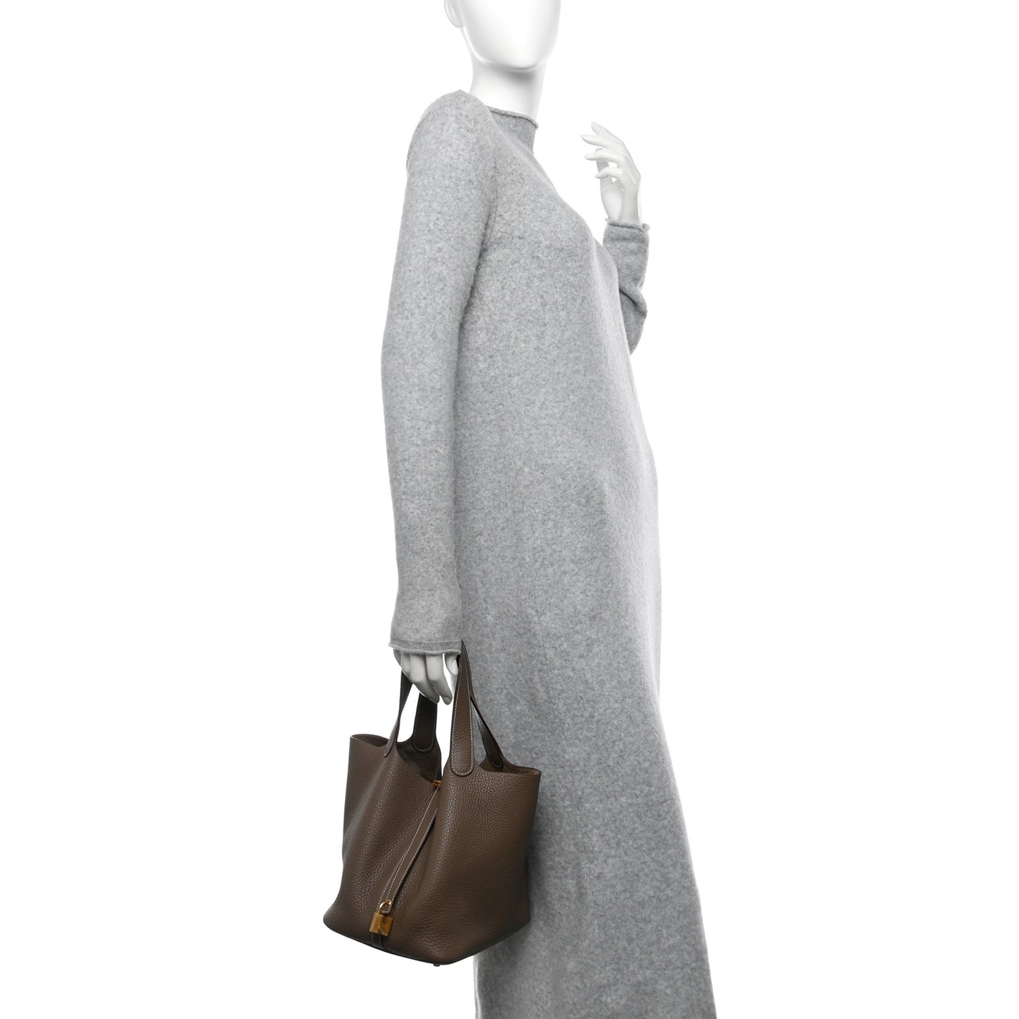 Taurillon Clemence Picotin Lock 22 MM Etoupe