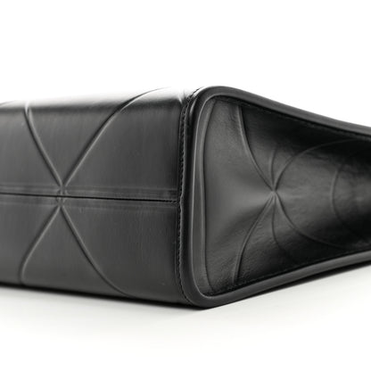 Prada Soft Calfskin Triangolo Symbole Embossed Medium Tote Black 9 of 9