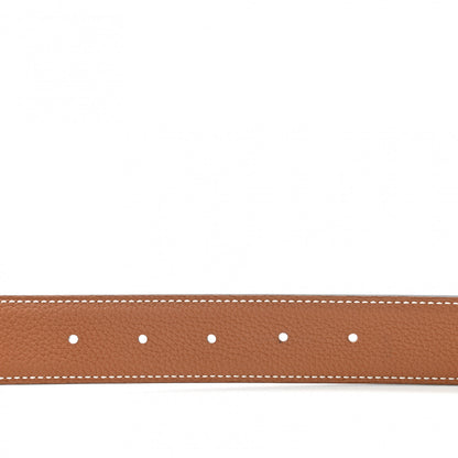 Hermes Box Togo 32mm H Belt 85 Black Gold 4 of 6