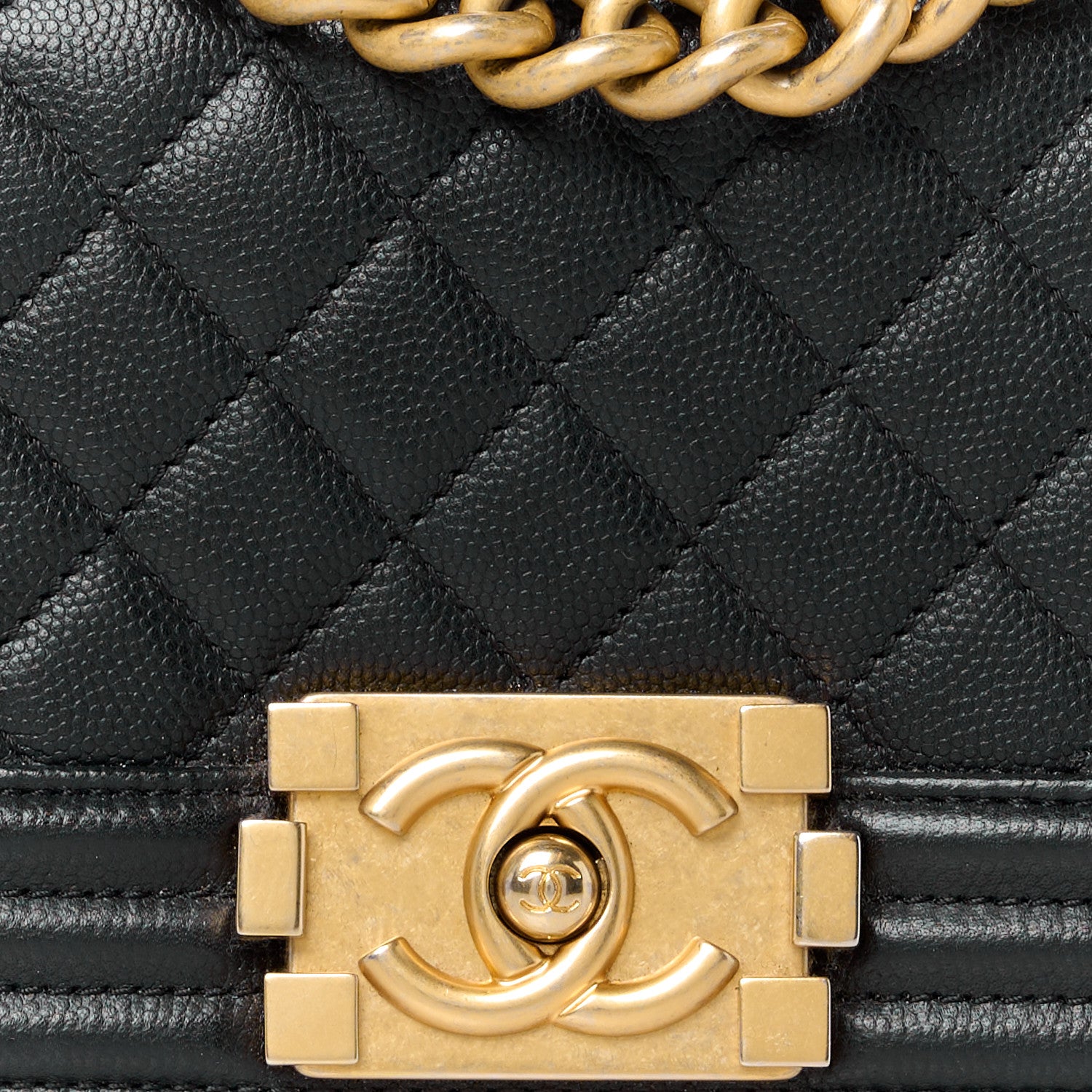Chanel Caviar Quilted Small Boy Flap Black 8 of 12