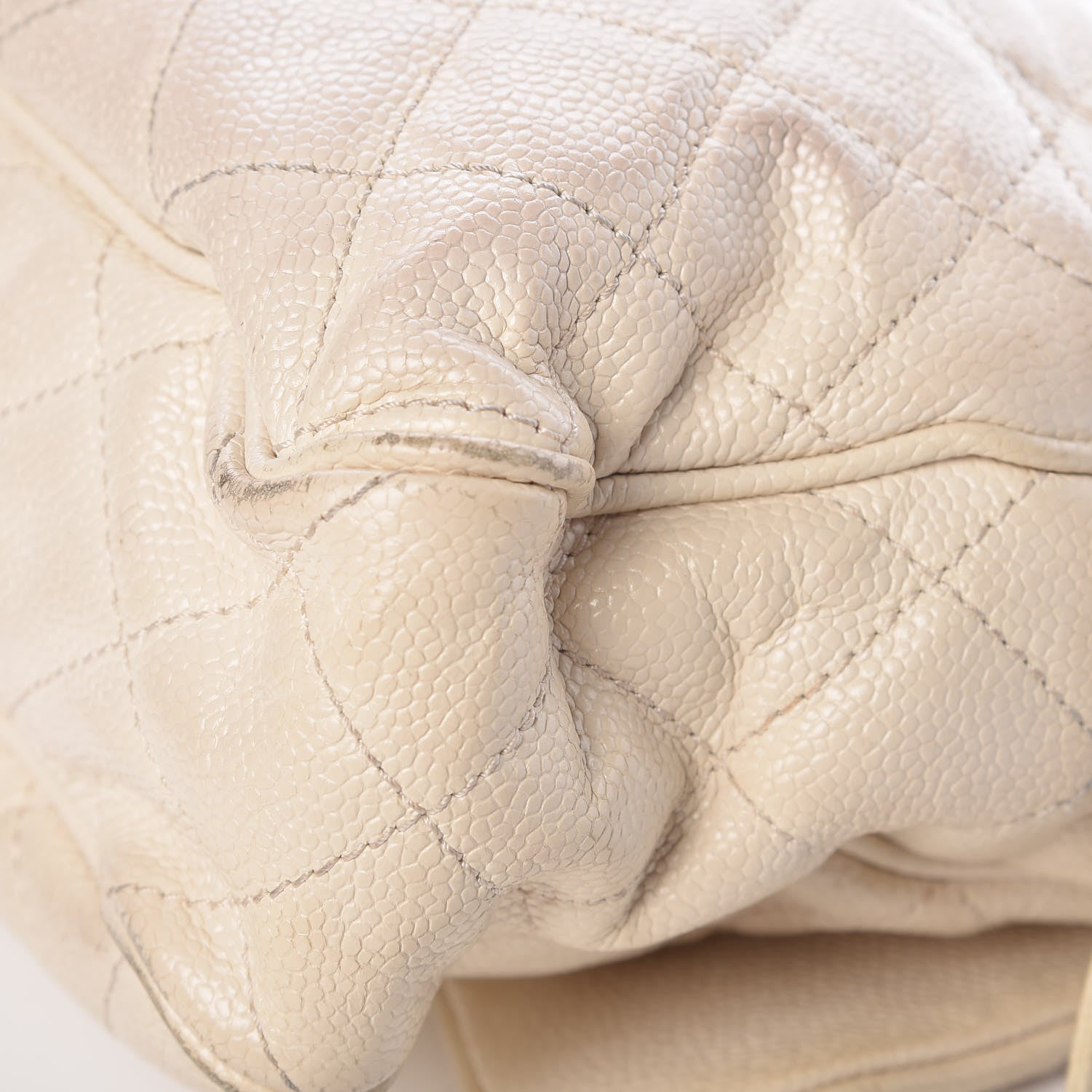 Chanel Caviar Quilted Large Shiva Flap White 13 of 15