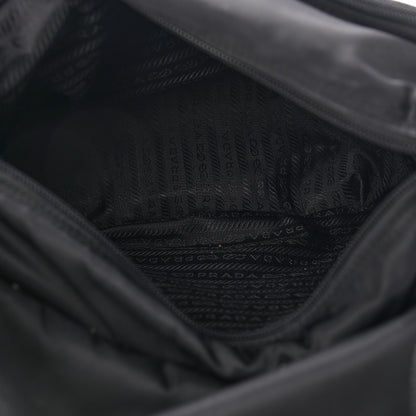 Prada Tessuto Nylon Saffiano Messenger Bag Black 5 of 14