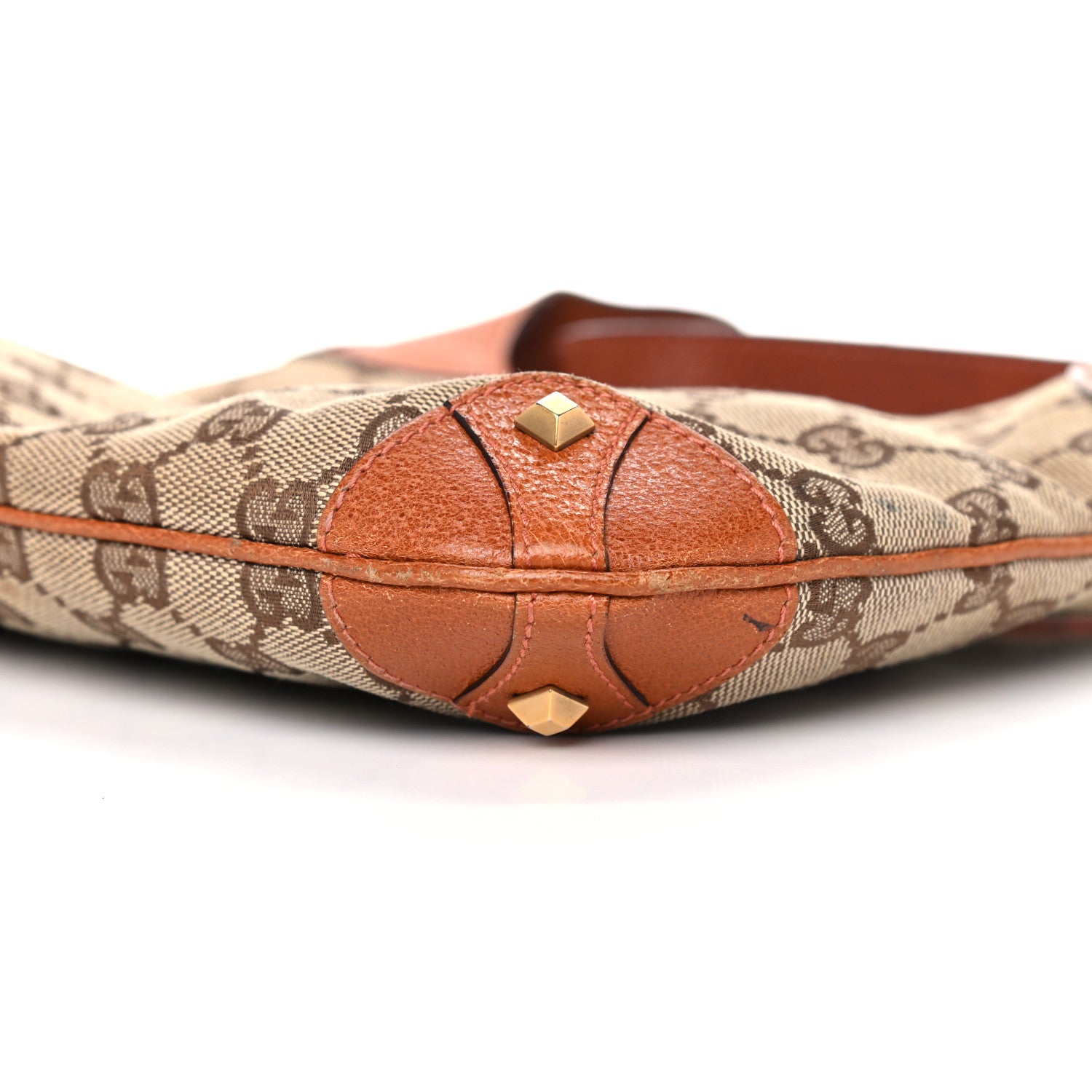 Gucci Monogram Mini Piston Lock Jackie O Hobo Orange 9 of 16