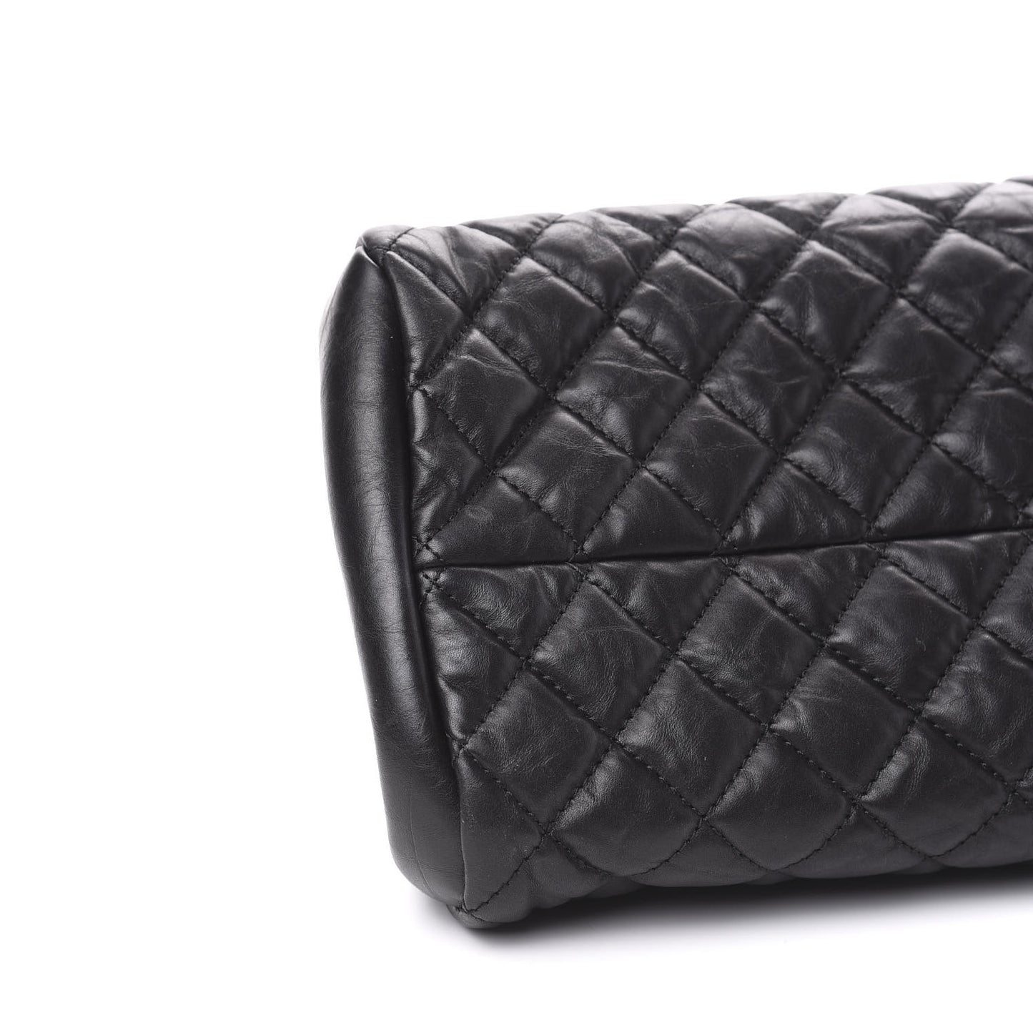 Aged Calfskin Medium Just Mademoiselle Black