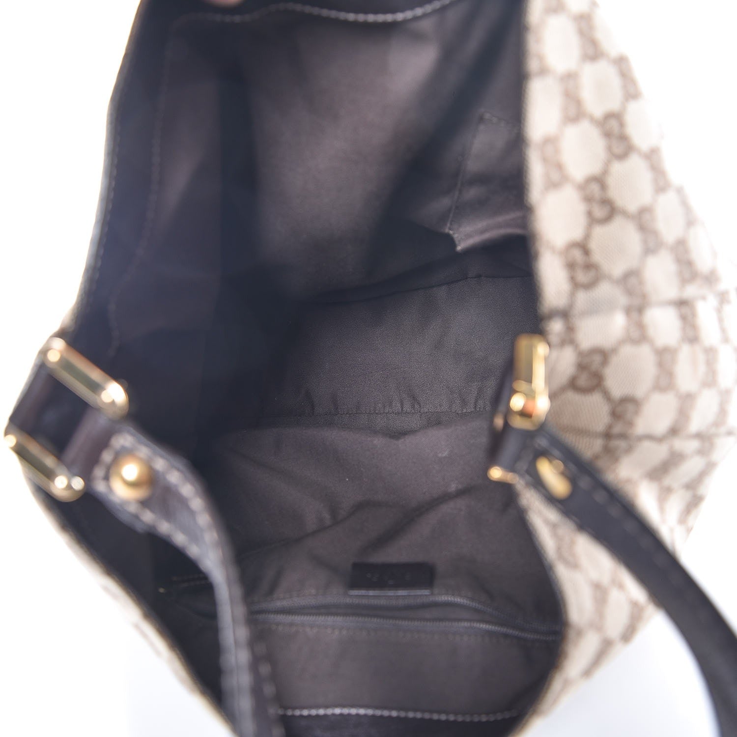 Gucci Monogram Large New Ladies Web Hobo Dark Brown 5 of 8