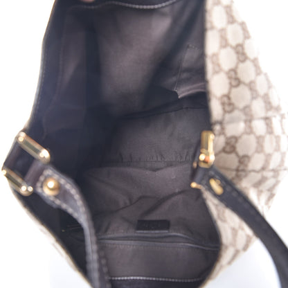 Gucci Monogram Large New Ladies Web Hobo Dark Brown 5 of 8