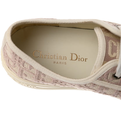 Christian Dior Canvas Oblique Walk'N'Dior Low Top Sneakers 39 Powder Nude 7 of 10