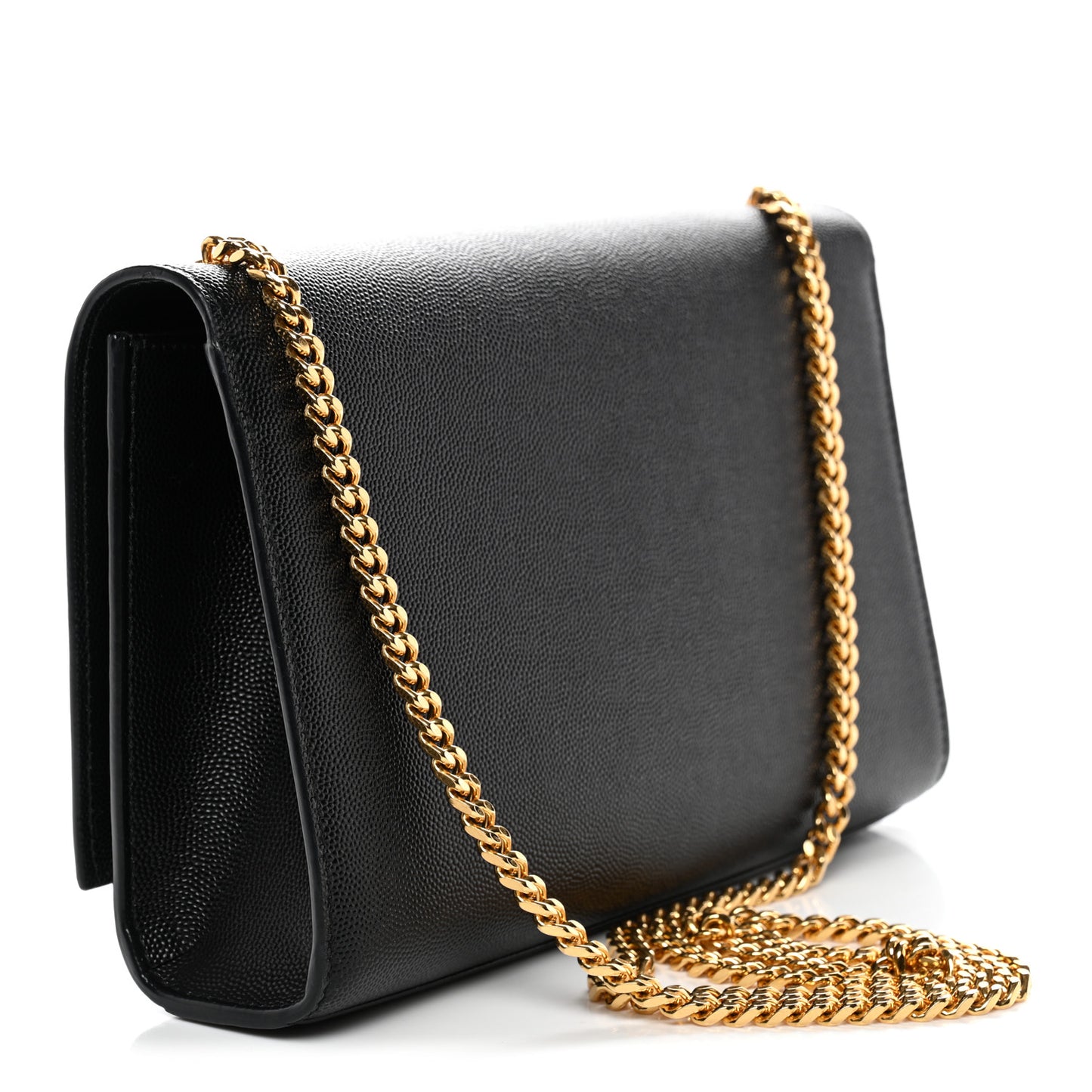 Grain De Poudre Medium Classic Monogram Kate Satchel Black