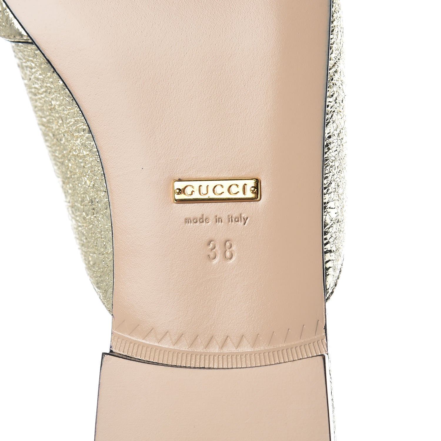 Gucci Galassia Womens GG Marmont Fringe Slippers 38 Platino 7 of 8