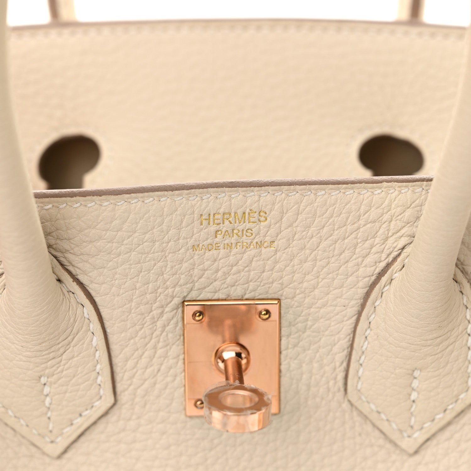 Hermes Togo Birkin 25 Craie 6 of 11