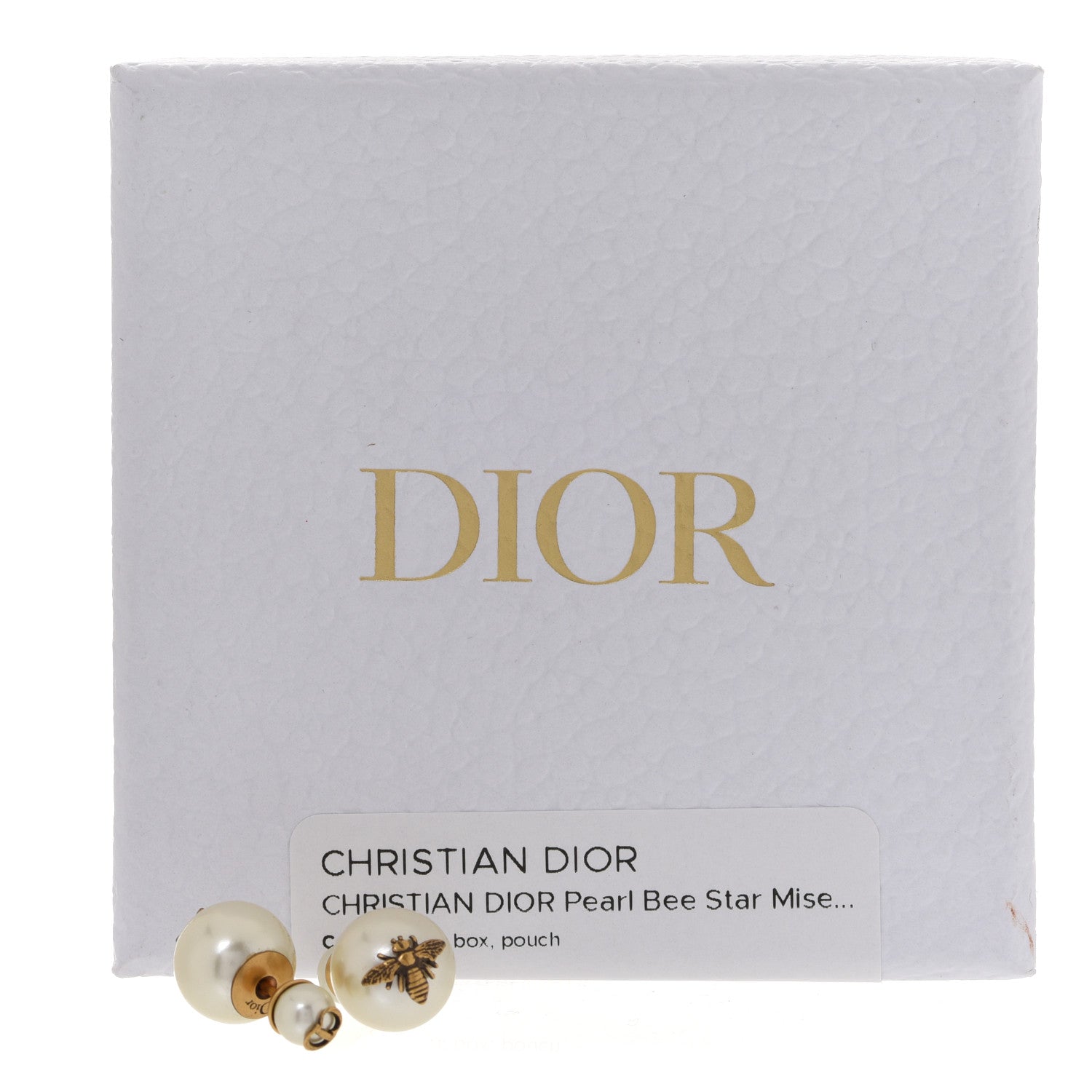 Christian Dior Pearl Bee Star Mise En Dior Tribal Earrings 6 of 6