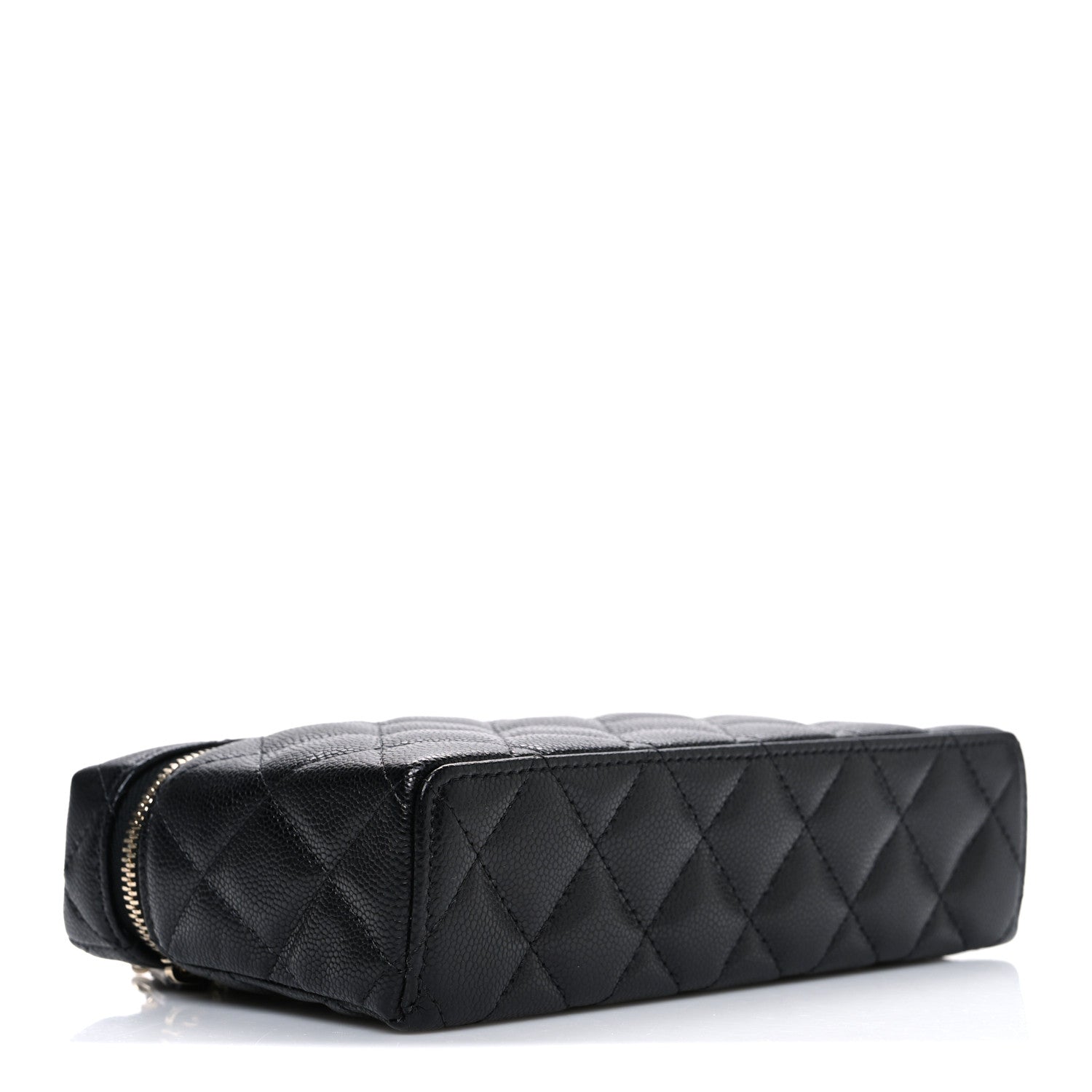 Chanel Caviar Quilted Top Handle Slim Vanity With Chain Black 4 of 10