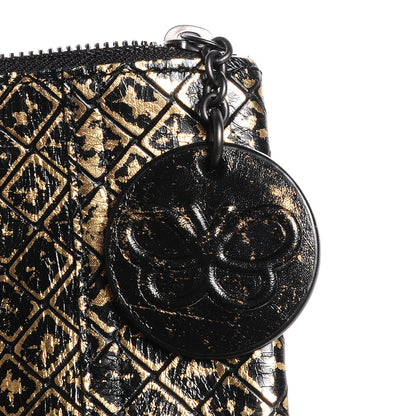 Bottega Veneta Calfskin Intrecciomirage Pouch Gold 6 of 7