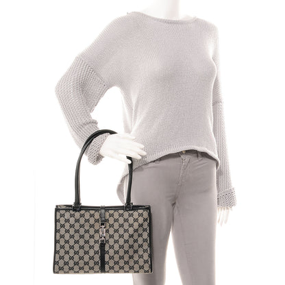 Gucci Monogram Piston Handbag Black 2 of 7